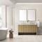 James Martin Vanities Hudson 60in Double Vanity, Light Natural Oak w/ 3 CM White Zeus Top 435-V60D-LNO-3WZ - alternate 2